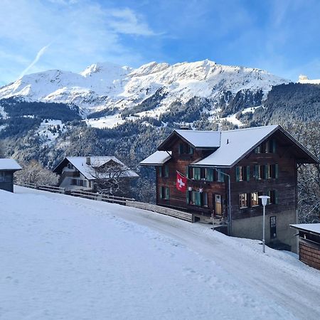 Traditional Chalet In Wengen - Top Floor Lägenhet Exteriör bild