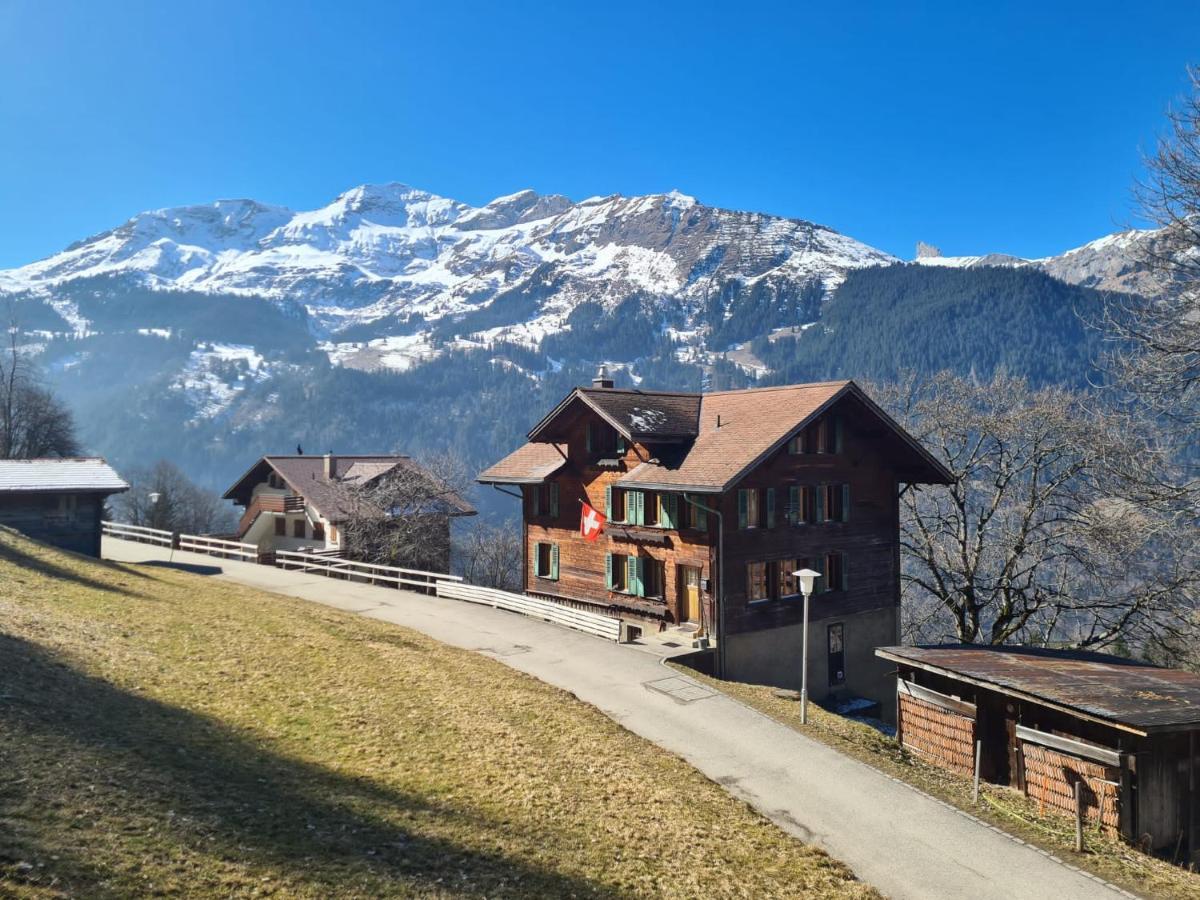 Traditional Chalet In Wengen - Top Floor Lägenhet Exteriör bild