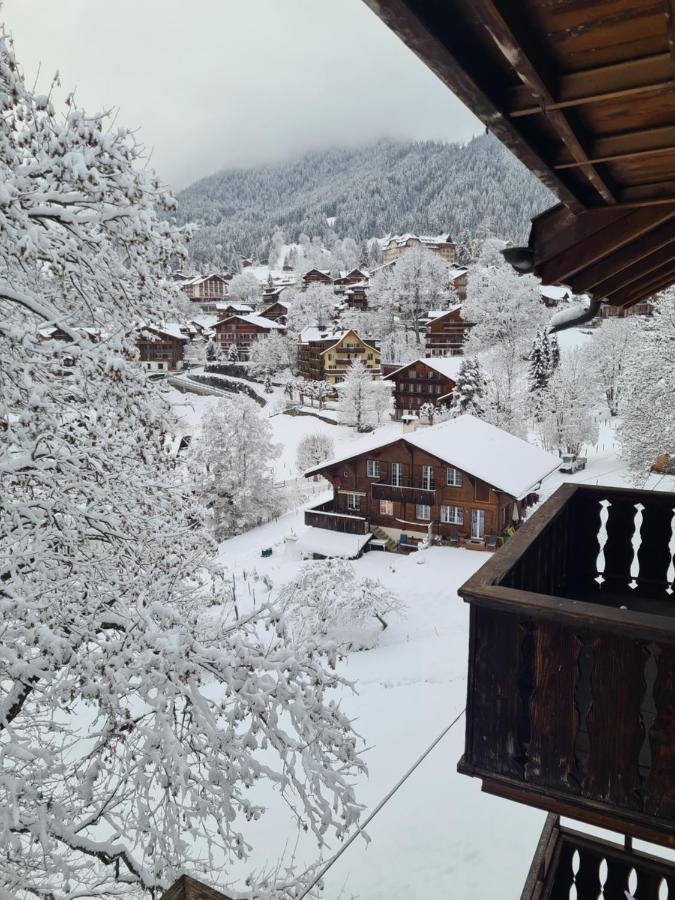 Traditional Chalet In Wengen - Top Floor Lägenhet Exteriör bild