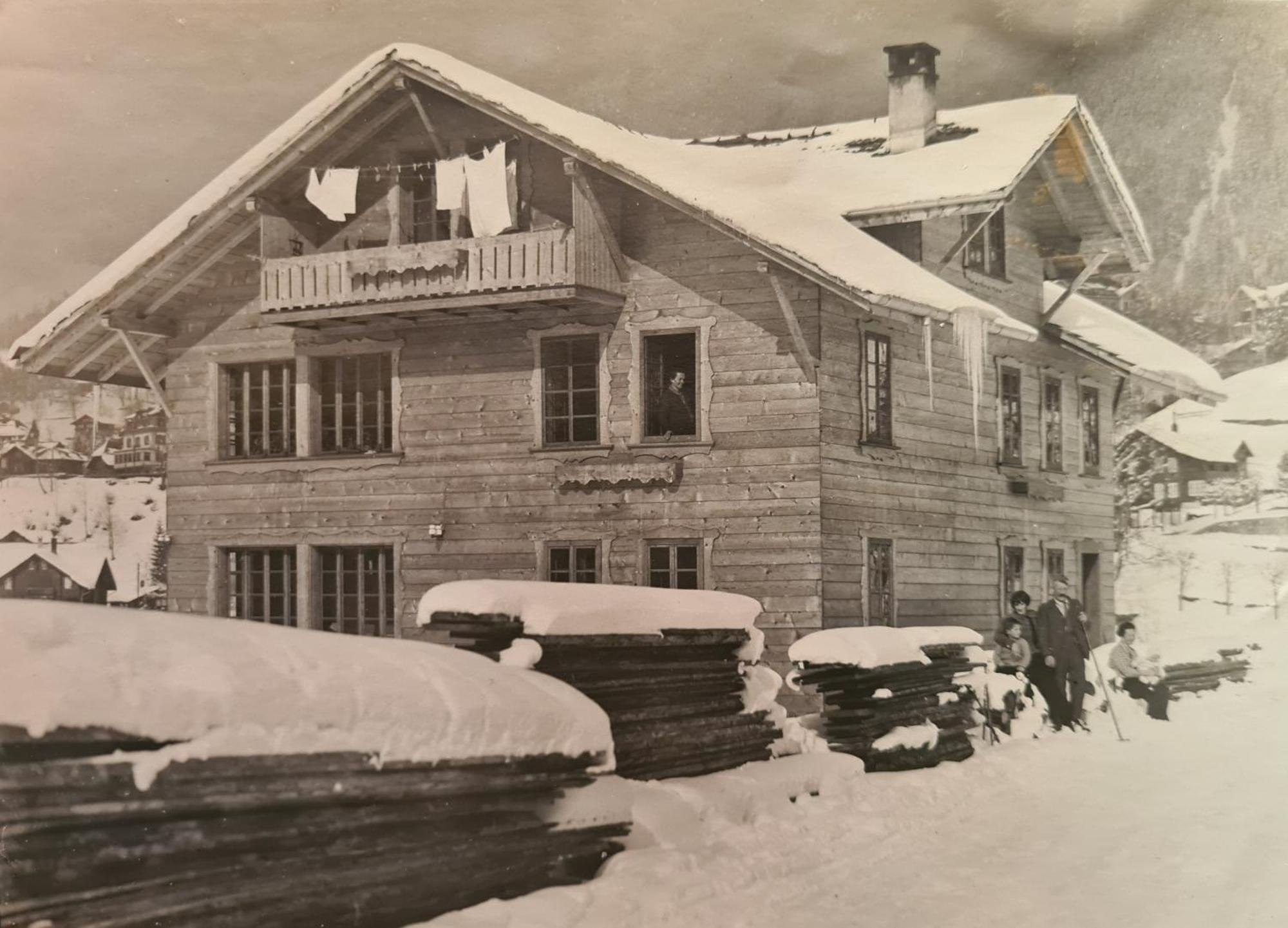 Traditional Chalet In Wengen - Top Floor Lägenhet Exteriör bild